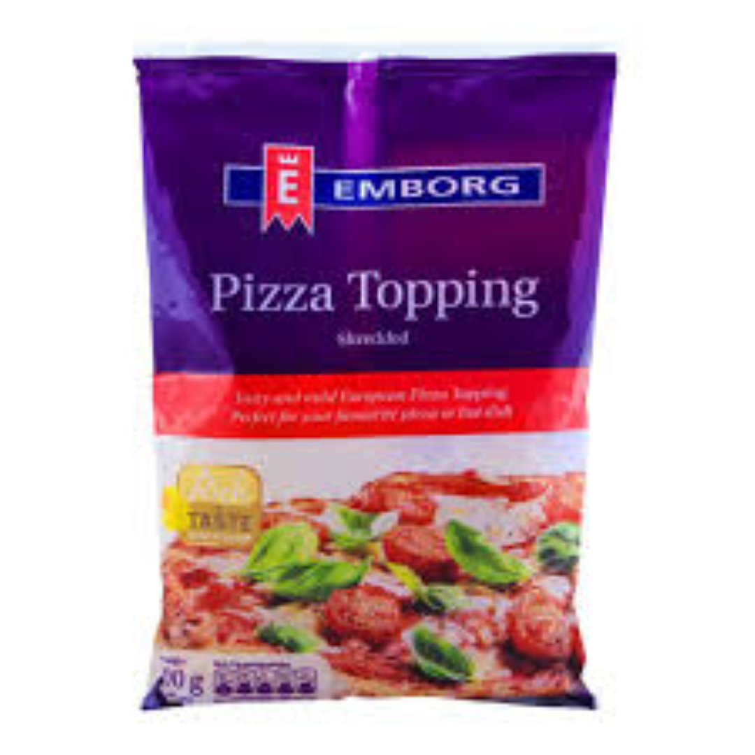 EMBORG PIZZA TOPPING CHEESE SHREDDED 200G